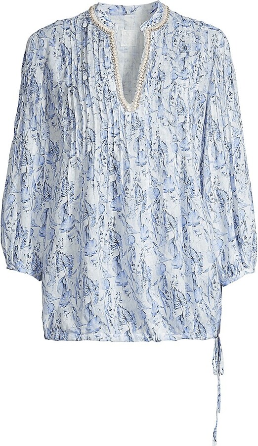 120% Lino Women's Blue Clothes | ShopStyle