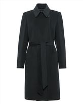 Thumbnail for your product : Jaeger Wool-Blend Short Belted Coat