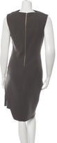 Thumbnail for your product : Helmut Lang Sleeveless Leather-Trimmed Dress