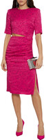Thumbnail for your product : Alice + Olivia Stella Cutout Cupro-blend Floral-jacquard Dress