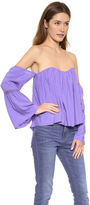 Thumbnail for your product : re:named Cold Shoulder Top