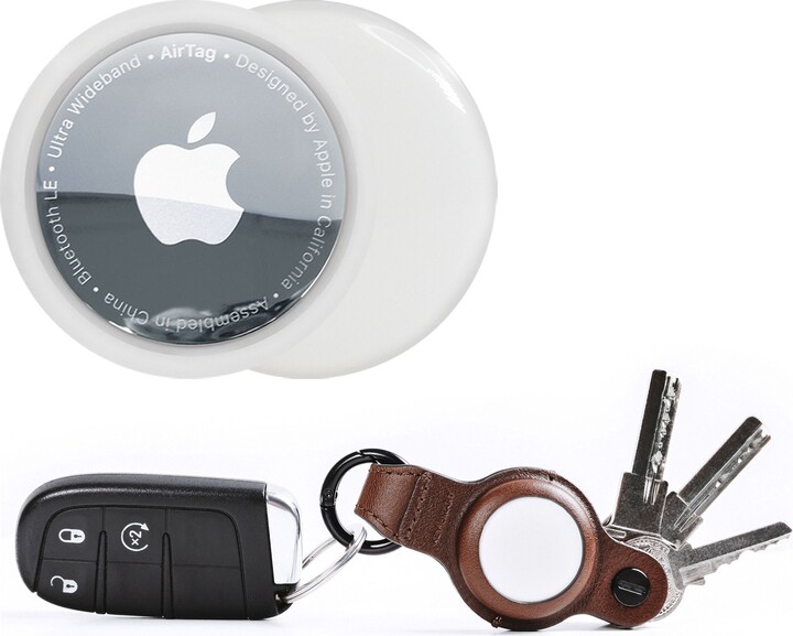 KeySmart Curv Group Apple AirTag w Air Flex L eather Holder