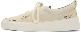 Fear Of God Grey and Off-White 101 Print Lace-Up Sneakers