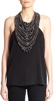 Thumbnail for your product : Haute Hippie Crystal-Embellished Neckpiece