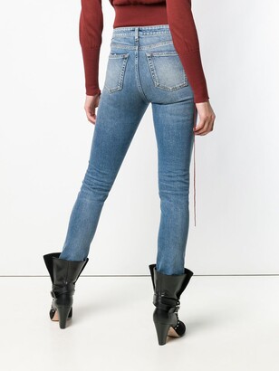 Saint Laurent Stonewashed Skinny Jeans