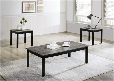 Latitude Run Contemporary Style 3Pc Table Set