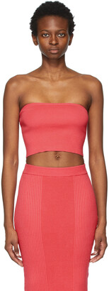 Victor Glemaud Pink Knit Tube Top