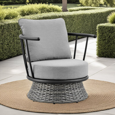 Latitude Run Wicker And Aluminum Outdoor Chair