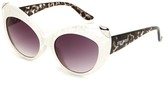 Thumbnail for your product : Steve Madden Metallic Tip Cat Eye Sunglasses