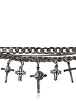 Thumbnail for your product : Emanuele Bicocchi Sterling Silver Cross Charm Bracelet