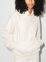 Thumbnail for your product : LES TIEN Cropped Cotton Hoodie