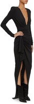 Thumbnail for your product : Alexandre Vauthier Stretch Jersey V-Neck Gown