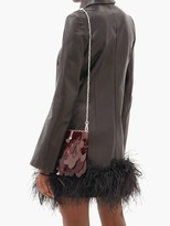 Thumbnail for your product : Paco Rabanne Plume 1969 Mini Sequinned Shoulder Bag - Burgundy
