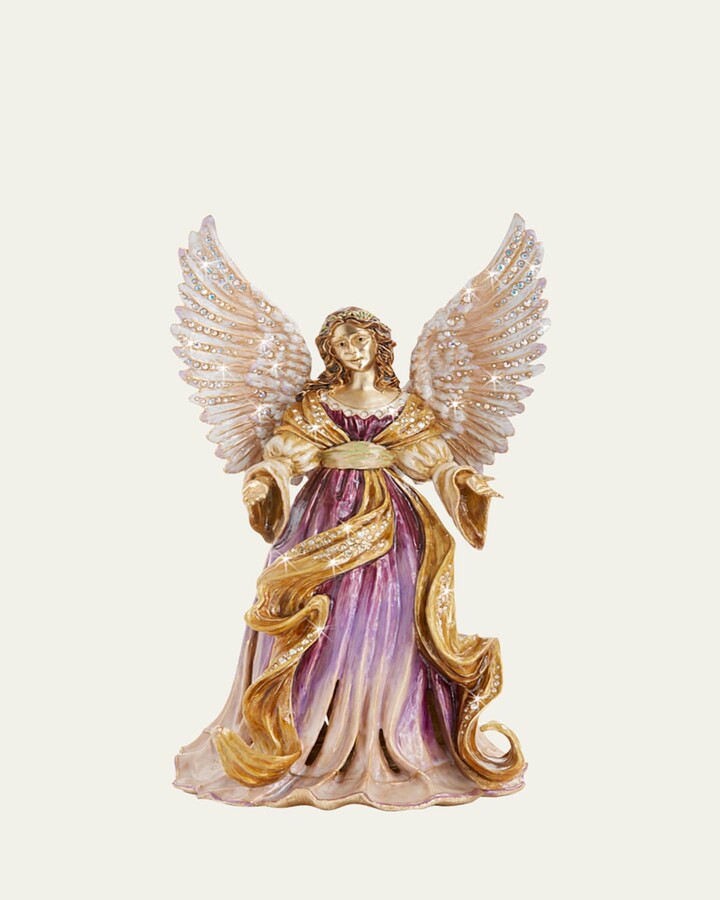 Jay Strongwater Renaissance Angel Musical Figurine
