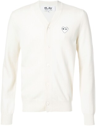 Comme des Garçons PLAY Cardigan With White Heart