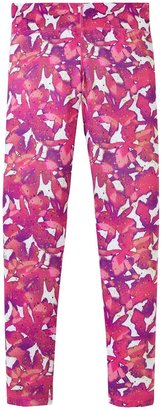 adidas Flowers Leggings (Kid) - Flower Spatter Printed-Large