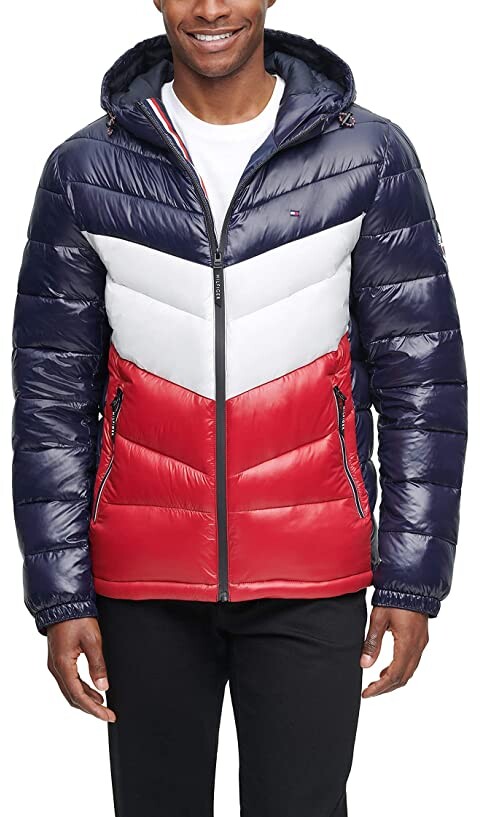 tommy hilfiger tech quilted hooded jacket