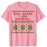Thumbnail for your product : Dear Santa I Can Explain... Ugly Christmas Sweater T-Shirt