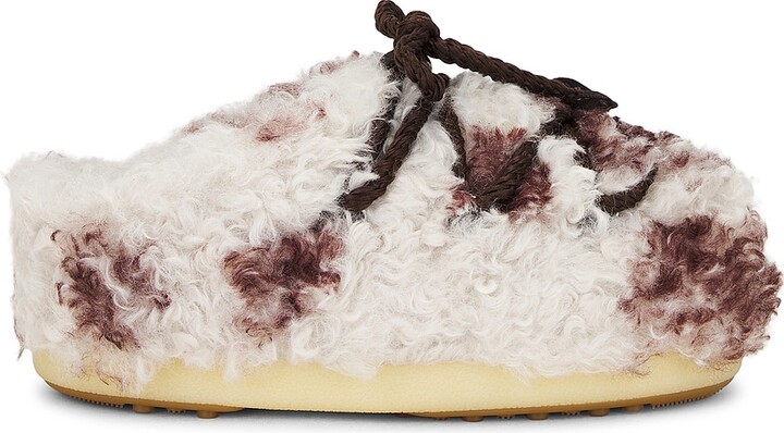 MOON BOOT Evx Mule Curly Boot in White