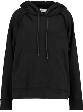 DKNY Cotton-Jersey Hooded Sweatshirt