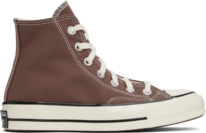mens brown leather converse