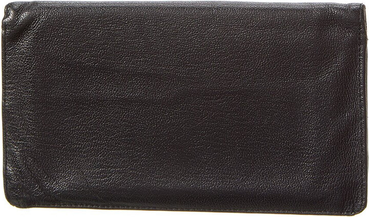 Womens Leather Checkbook Wallet