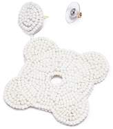 Thumbnail for your product : Kenneth Jay Lane Beaded cutout drop earrings