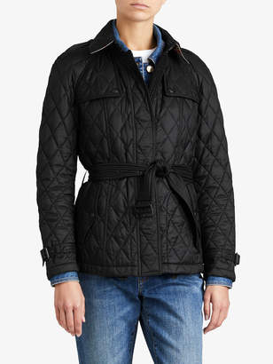 Burberry Quilted Trench Jacket with Detachable Hood