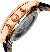 Thumbnail for your product : Heritor Automatic Winston Rose Gold & White Leather Watches 45mm