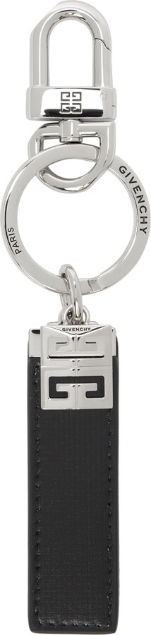 Givenchy Black & Silver 4G Classic Keychain - ShopStyle Accessories