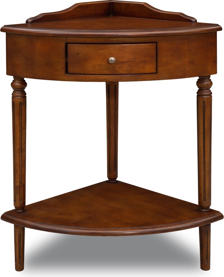 Leick Home Cottage White Corner Table Stand ShopStyle