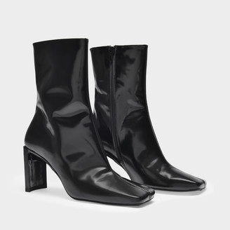 Miista Ankle Boots Ekaterina In Black Smooth Leather