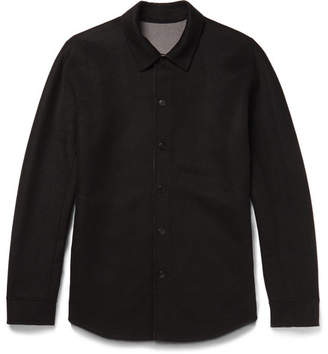 Theory Paytin Double-Faced Virgin Wool and Cashmere-Blend Overshirt