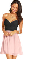 Thumbnail for your product : Adrianna Papell Hailey Logan by Juniors' Colorblock A-Line Dress