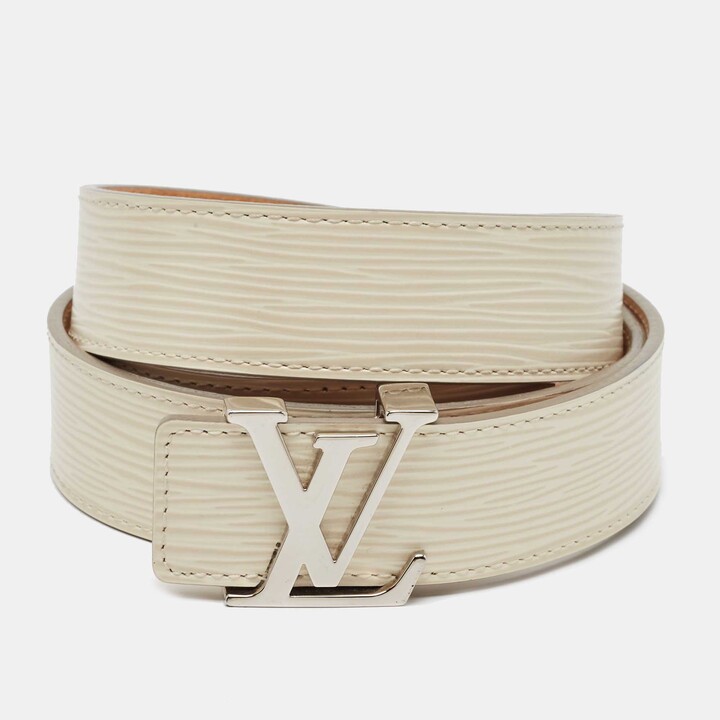 Louis Vuitton Black/Dark Brown Leather LV Initiales Reversible Belt 90CM Louis  Vuitton