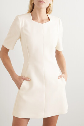 Stella McCartney Wool-blend Twill Mini Dress - White