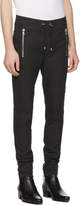 Thumbnail for your product : Balmain Black Quilted Drawstring Trousers