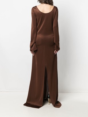 Kwaidan Editions Long-Sleeve Flared Maxi Dress