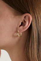 Thumbnail for your product : Loren Stewart Mini Pirate 14-karat Gold Hoop Earrings - one size