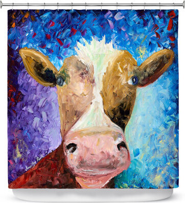 East Urban Home Miss Moo Single Shower Curtain