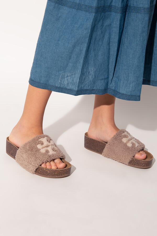 brown platform slides