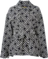 Vivienne Westwood Anglomania manteau noué à motifs zig-zag