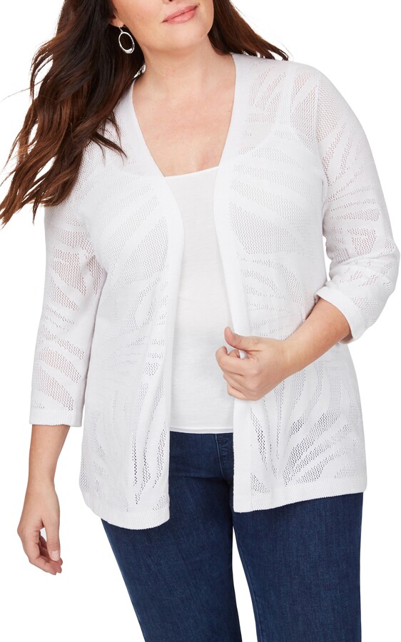 Womens plus size white cardigan Clearance