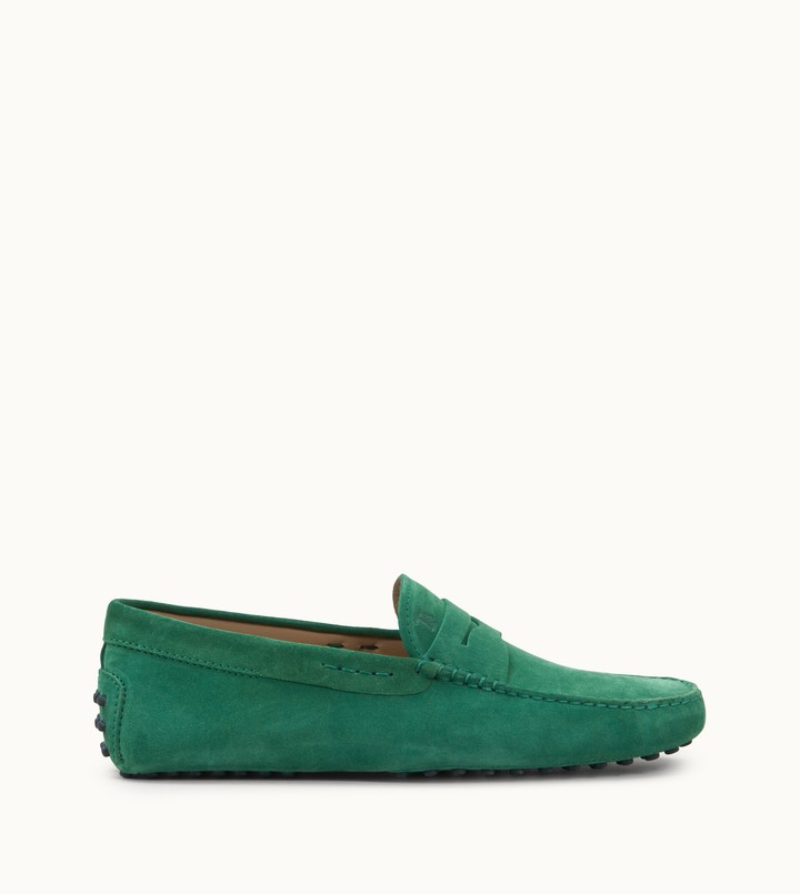 green loafer shoes