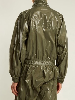 Edward Crutchley Stand-collar Shell Cropped Jacket - Khaki