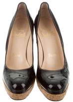 Thumbnail for your product : Christian Louboutin Patent Leather Round-Toe Pumps
