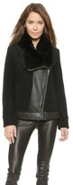 Thumbnail for your product : Helmut Lang Fur Collar Jacket