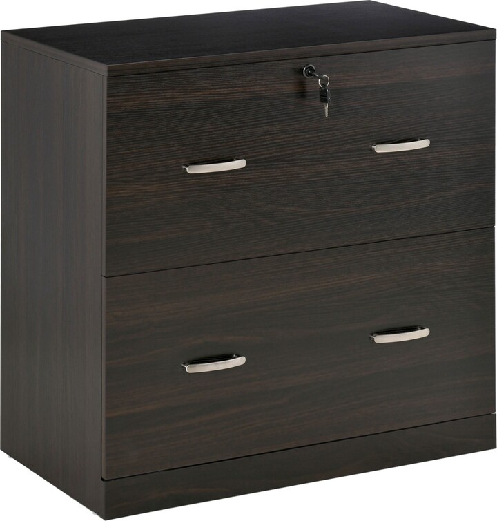 Vinsetto 2Drawer File with Lock and Keys, Vertical Storage