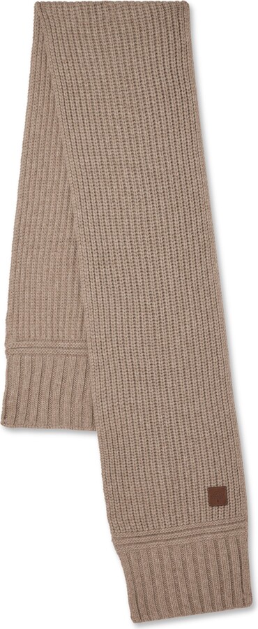 Mulberry Chunky Ribbed Scarf