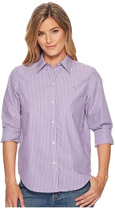 ralph lauren white button down shirt women's